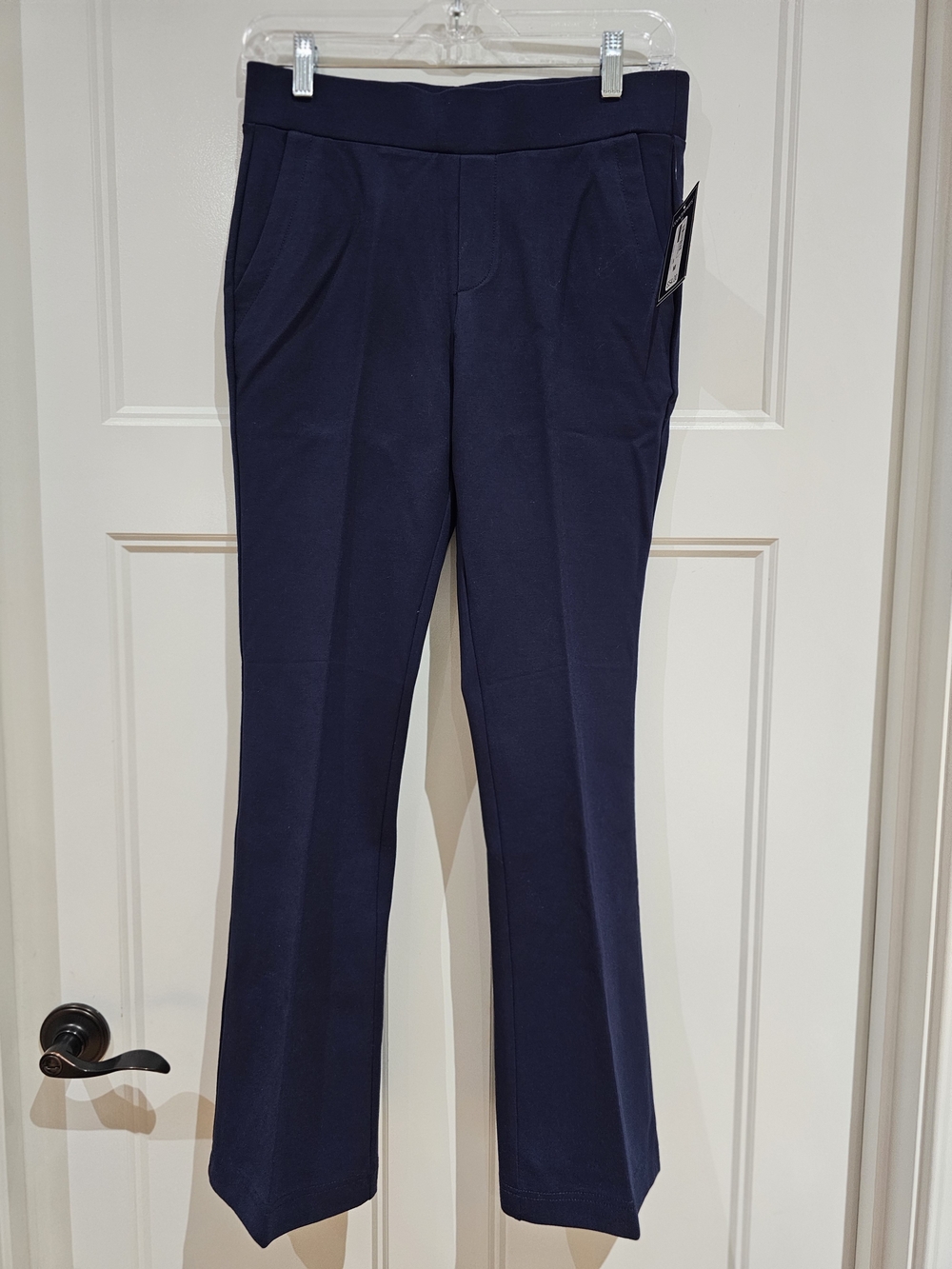 Sporty Navy Flare Leg Dress Pants, NWT